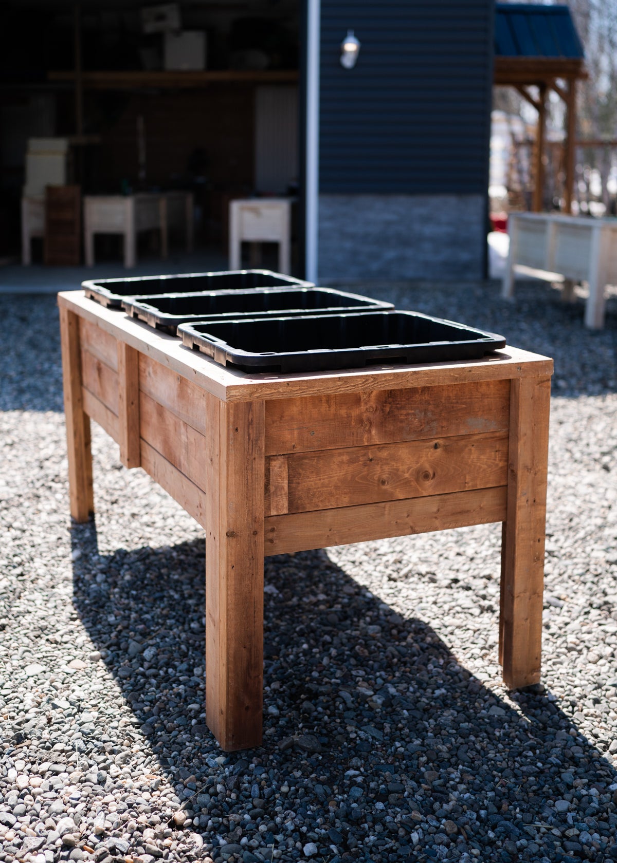 Bac de jardinage en bois