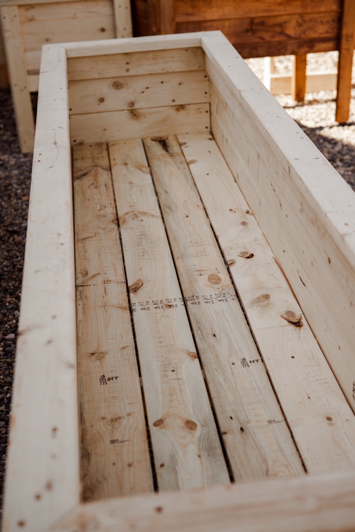 Bac standard en bois naturel