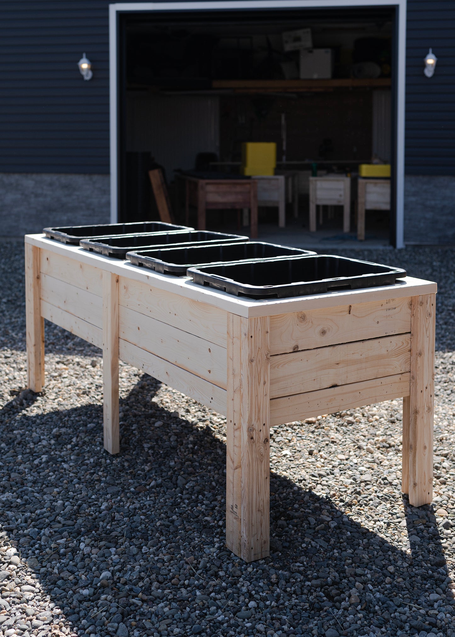 Bac de jardinage en bois