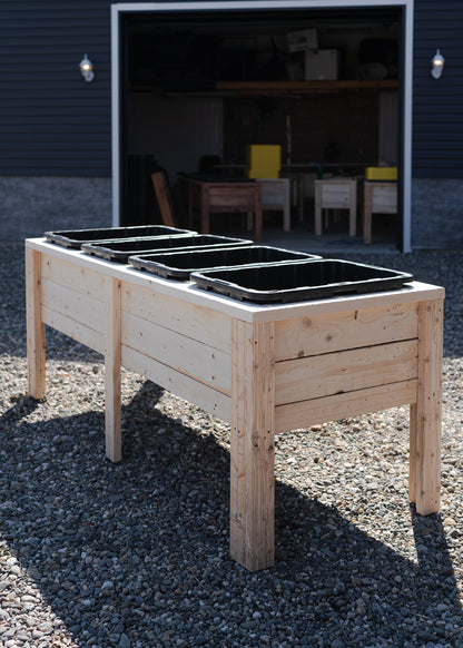 Bac de jardinage en bois
